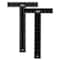 Better Office Products T-Ruler/T-Square, Double-Sided Carbon Steel, 12 inch, Black W/White Standard & Metric Markings, 2PK 00332 - alternate 1